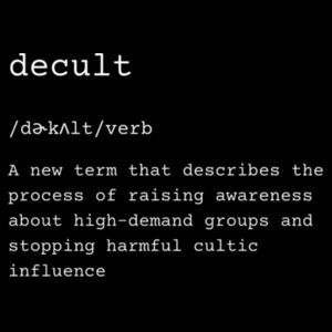 Decult Definition Tote Bag — Protest/Activism  Design