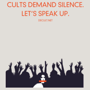 Cult Awareness Hoodie - "Cults Demand Silence, Let's Speak Up" Protest Sweatshirt Design